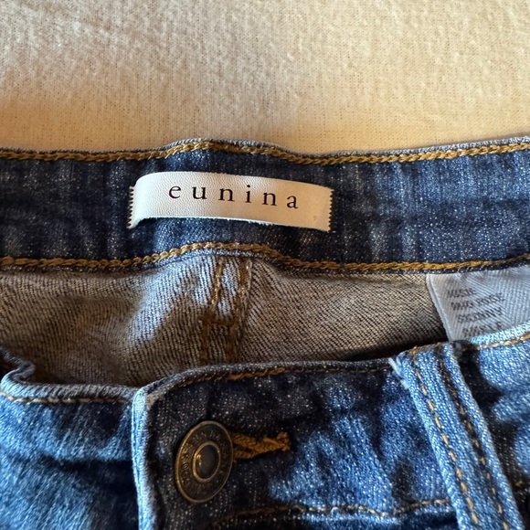 Eunina Women Size 7 Distressed Blue Jeans - Picture 3 of 7
